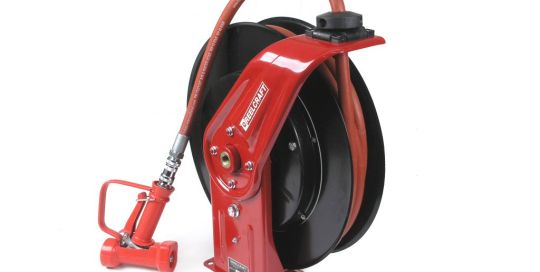 Bęben z przewodem do mycia gorącą wodą