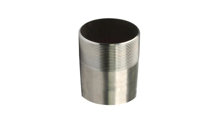 Weld-in hose fittings with BSPT/NPT male thread
