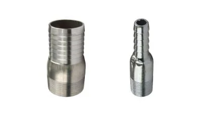 Hose fittings with BSPT/NPT male thread