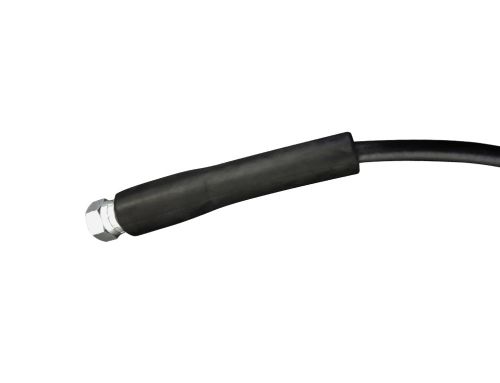 Rubber hose with a bend restrictor for contact adhesive