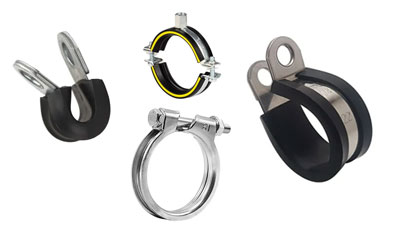 pipe and hose connecting clamps