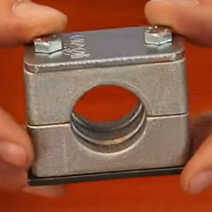 uchwyt do mocowania rur z aluminium