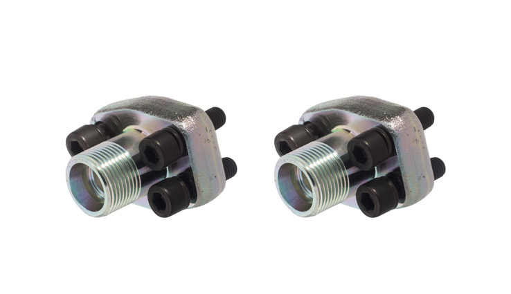 SAE flange connectors in zinc-plated steel