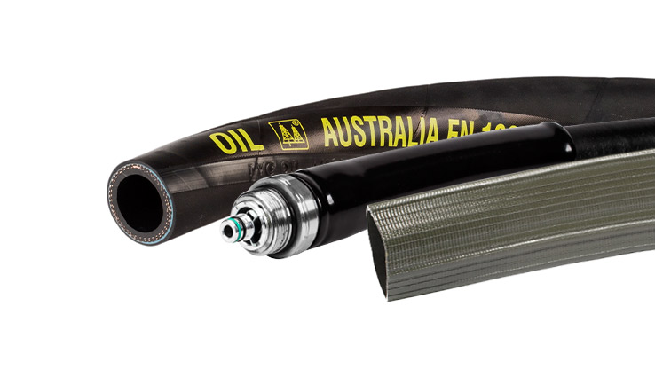 Fuel and oil distribution and dispensing hoses