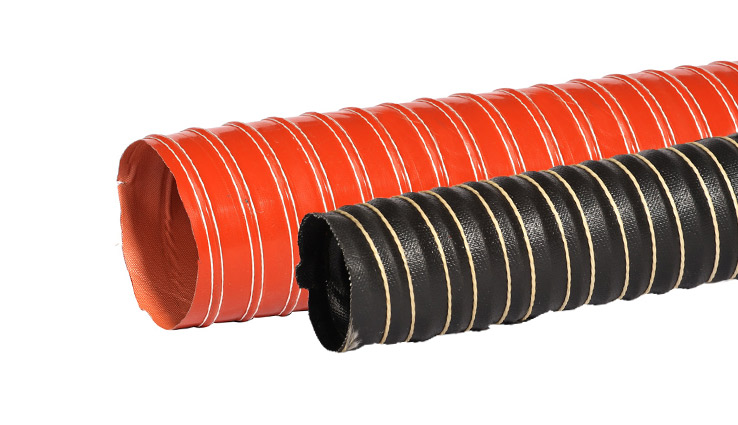 Ducting hose for hot air