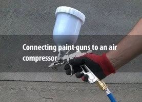 Podłączenie pistoletu do malowania do kompresora