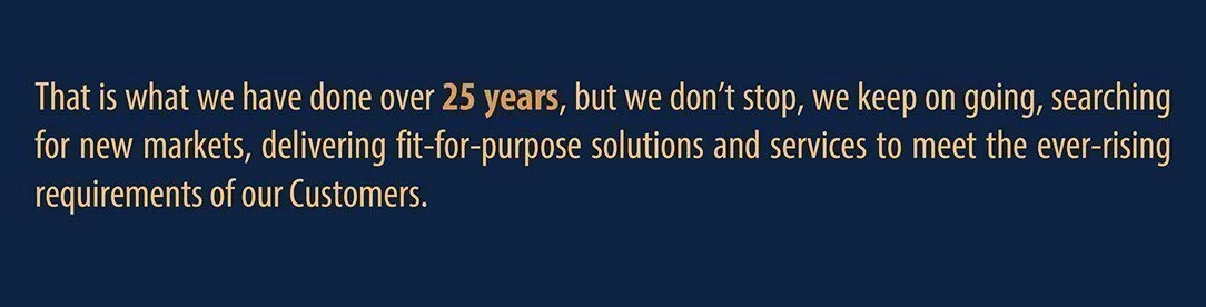 That is what we have done over 25 years