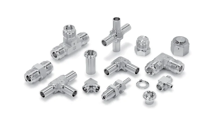 JIC (37º) connectors for flared pipes