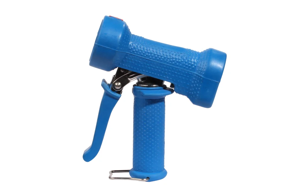 Water Gun, Chrome-Plated Brass, AKBO Heavy Duty, Blue