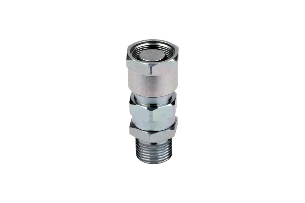 Carbon Steel A/C Quick-Connect Socket with Valve, UNF Male Thread