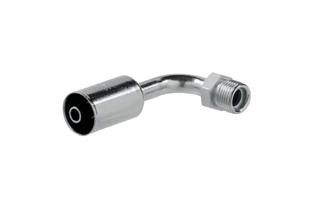 90° UNF Male Thread Elbow with Socket, Steel, Type 52208