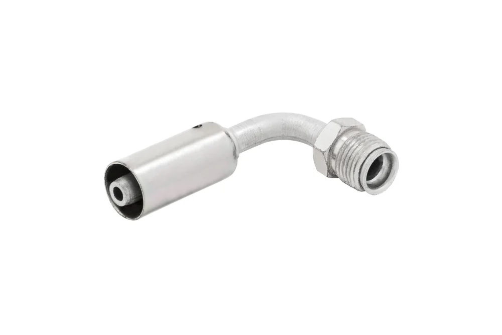 90° UNF Male Thread Elbow with Socket, Aluminum, Type 53208