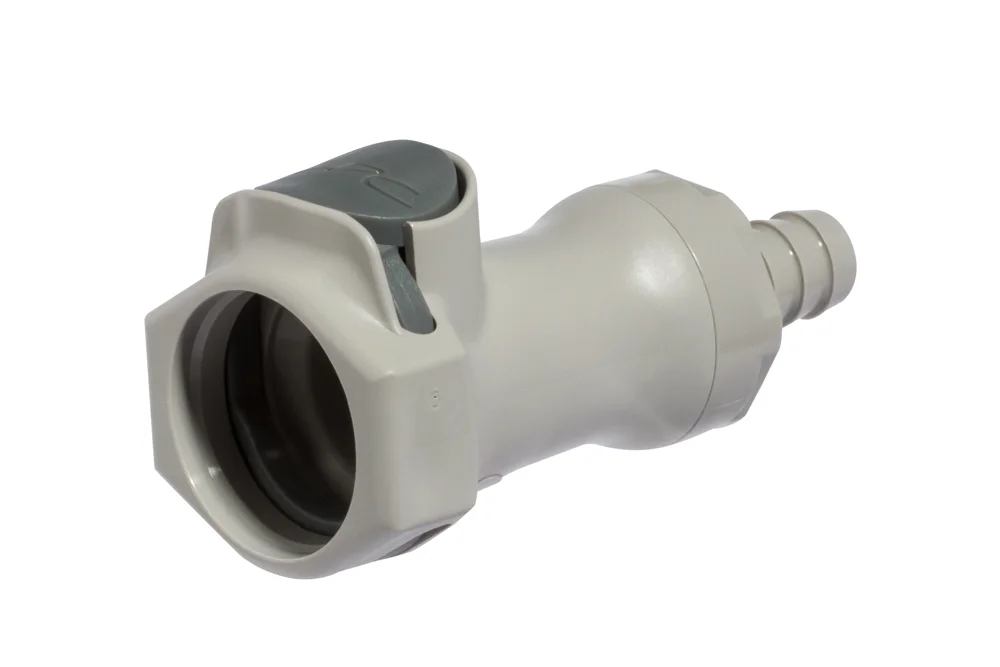 Polypropylene Hose Quick-Connect Socket, HFC Series DN 12.7