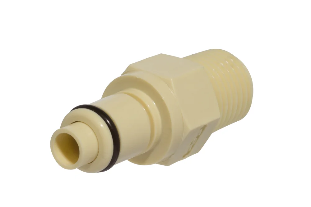 Quick connect plug GZ NPT with valve, polypropylene, PLC series DN 6.3