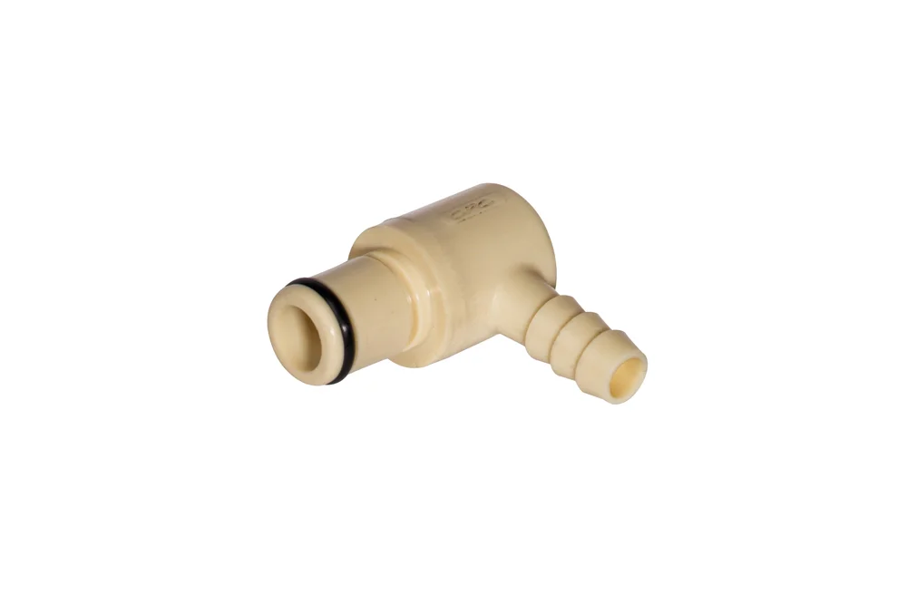 90° Quick Connect Hose Plug, No Valve, Polypropylene, PLC Series DN 6.3