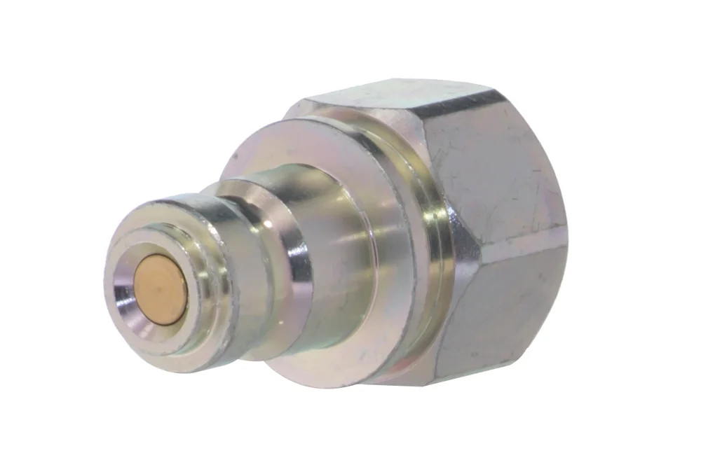 CEJN 115 Quick Connect Plug with Female Thread & Valve, Hardened Steel