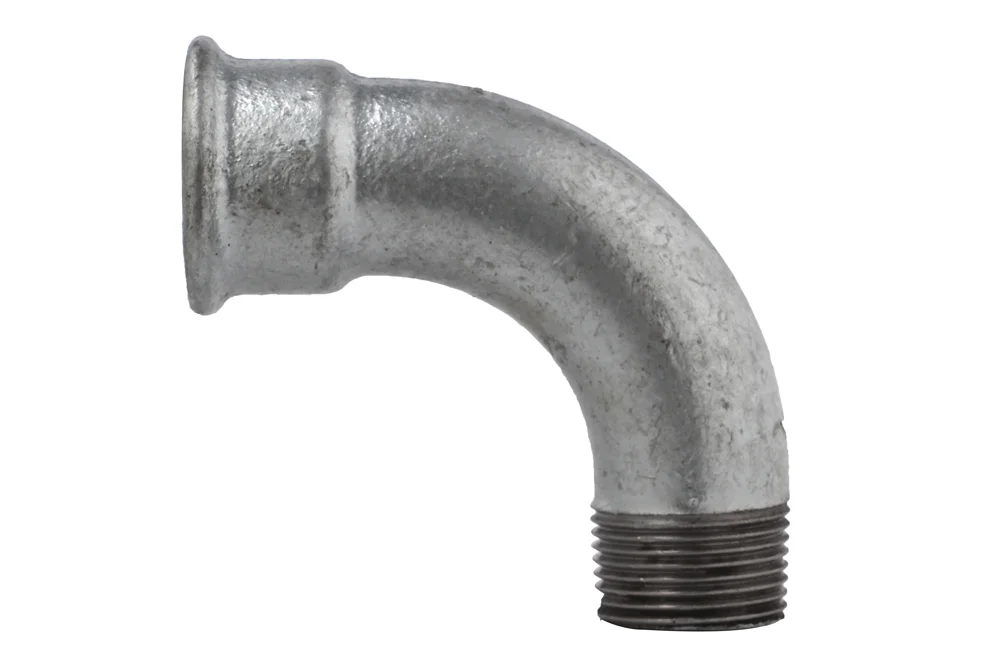 Long Radius 90° Elbow with BSP/BSPT Female Thread, Cast Iron, Type 1/13
