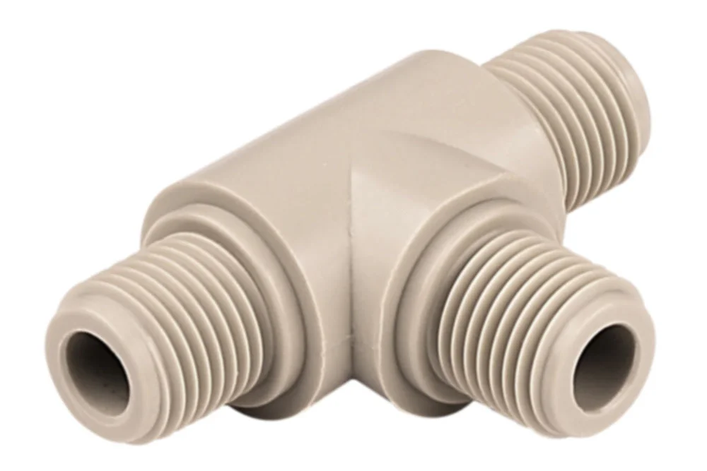 Threaded Tee Male BSP PP/PVDF, Series 3F Type EM