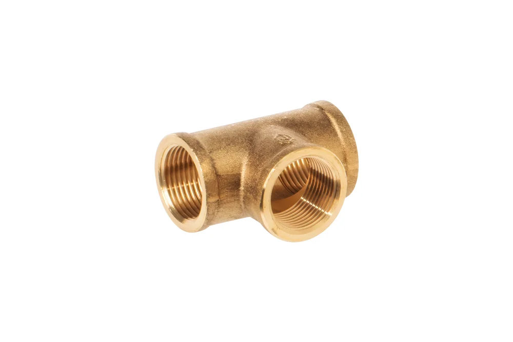 Brass T-Piece Connector with BSP Thread, EW Type