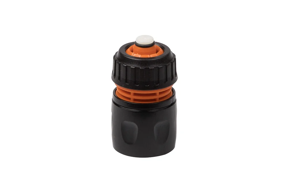 Garden Hose Quick Connector with Stop Function, PVC