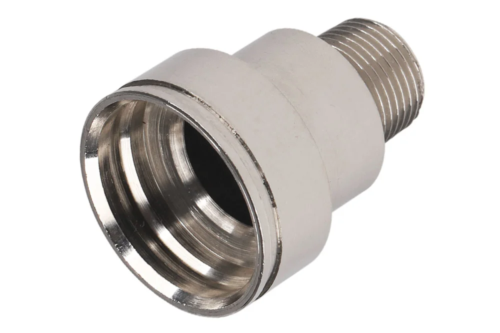 Quick Connector Socket with Male Thread, TST 100 Series, Nickel-Plated Brass