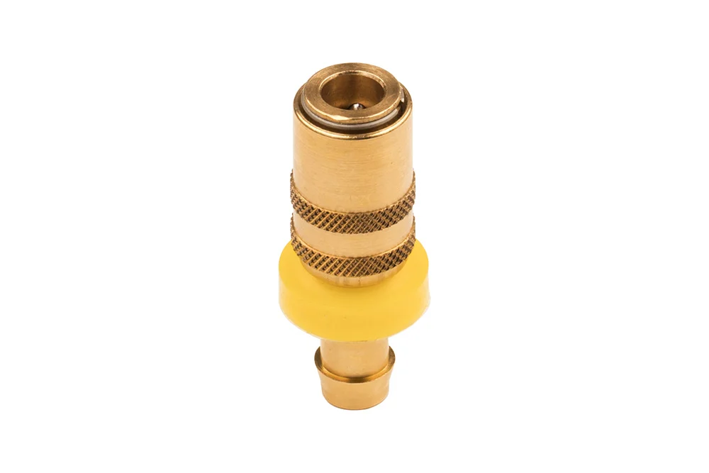 Socket DN6 Quick Coupling with PUSH-ON Hose End, TST 060 Brass Series