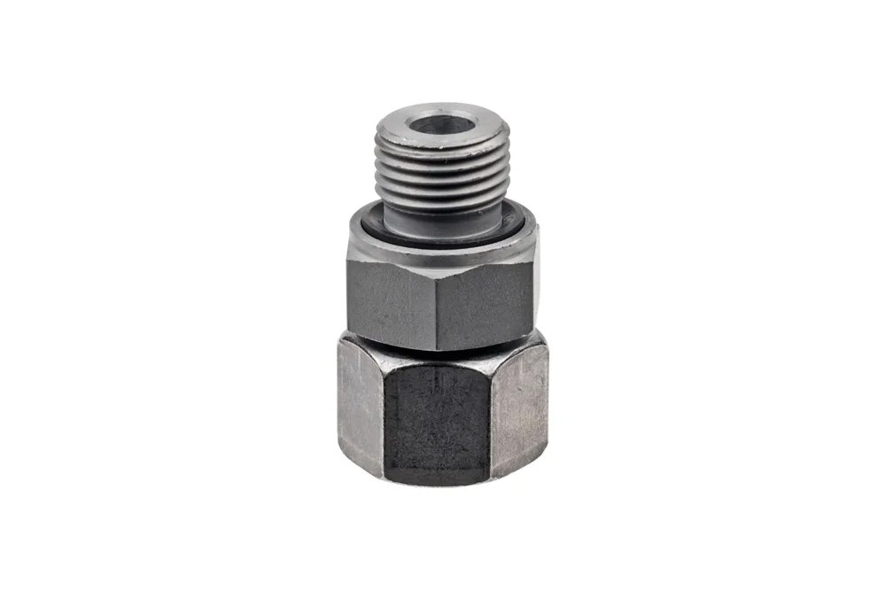 EVGE-ME Adjustable Screw Connector, Carbon Steel, Zinc-Nickel Finish