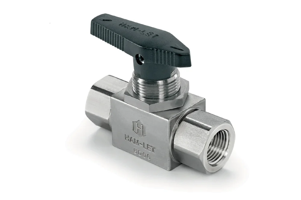 Stainless Steel Two-Way Ball Valve with BSPT Female Thread, H-6810