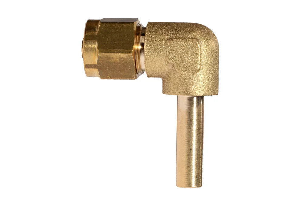 90° Twist-On Brass End for LPG Hose