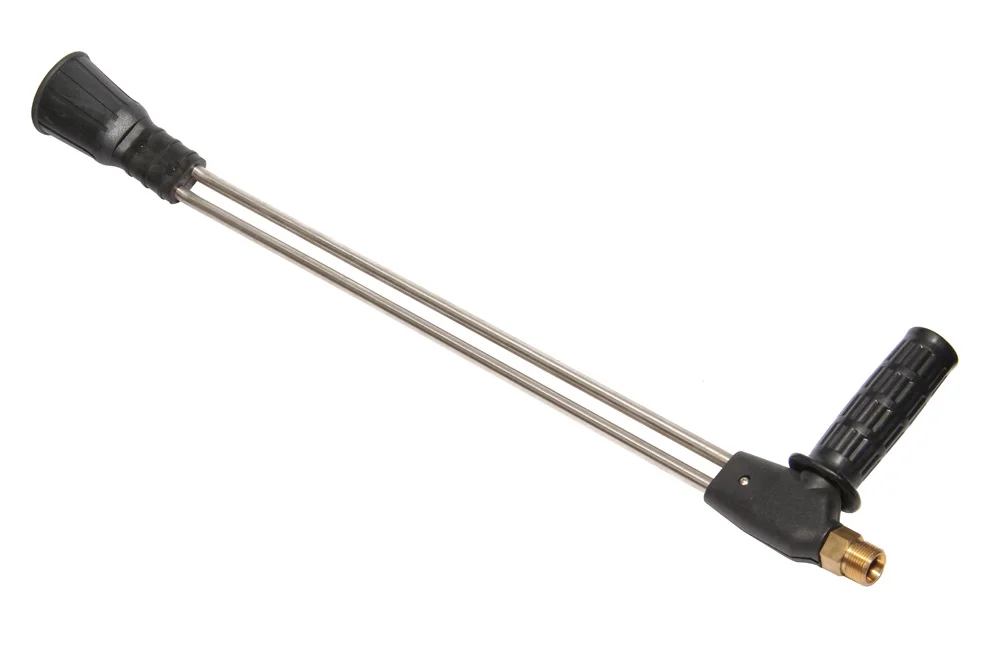 Double lance with handle for pressure washer, GZ M22x1.5 inlet, galvanized steel