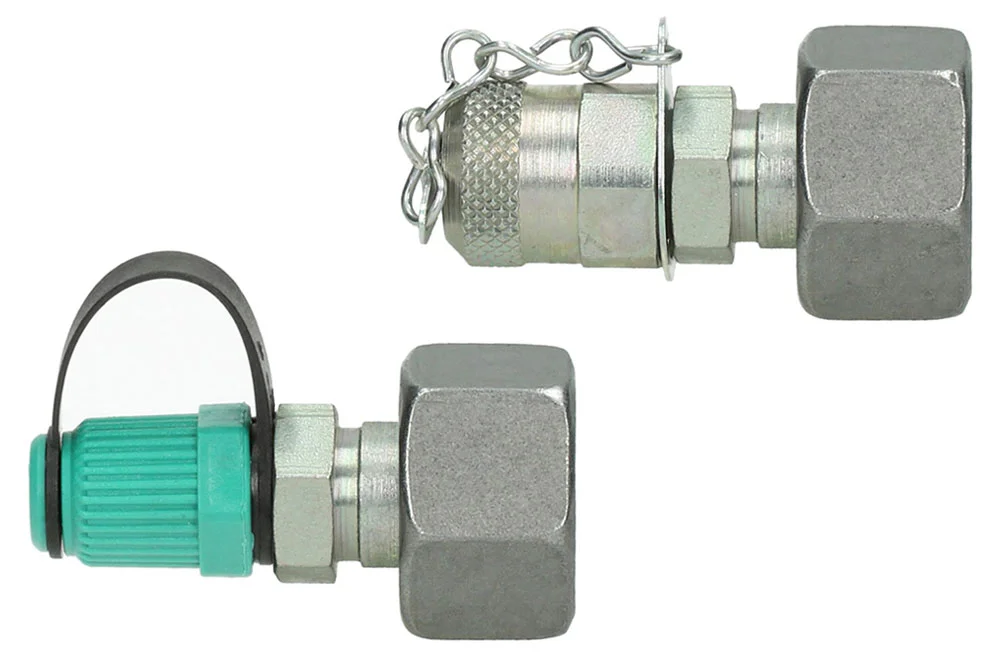 M16x2 Measurement Port with Metal/Plastic Cap and DIN 2353 24° Cone Connector