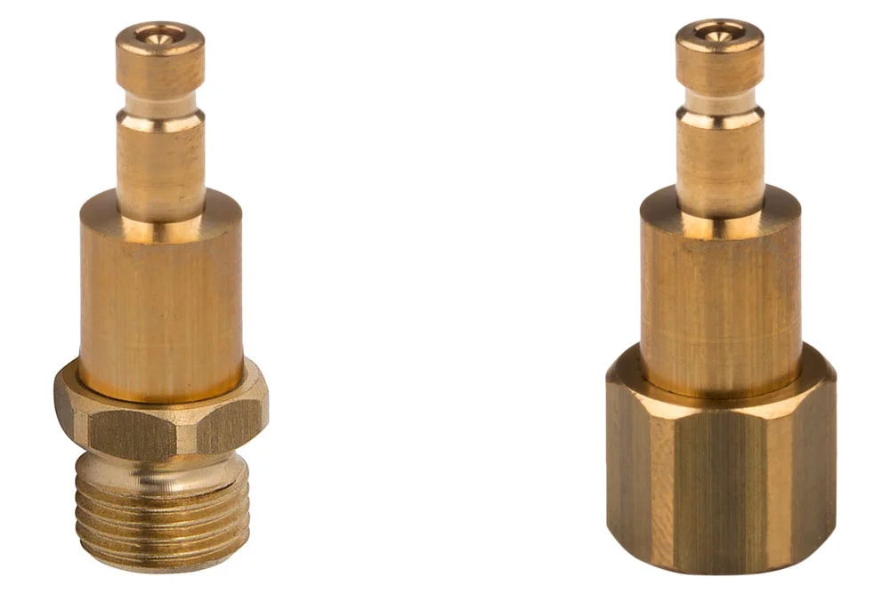 Brass Threaded Quick Release Coupling DN2.7 with Valve, Series 20KA