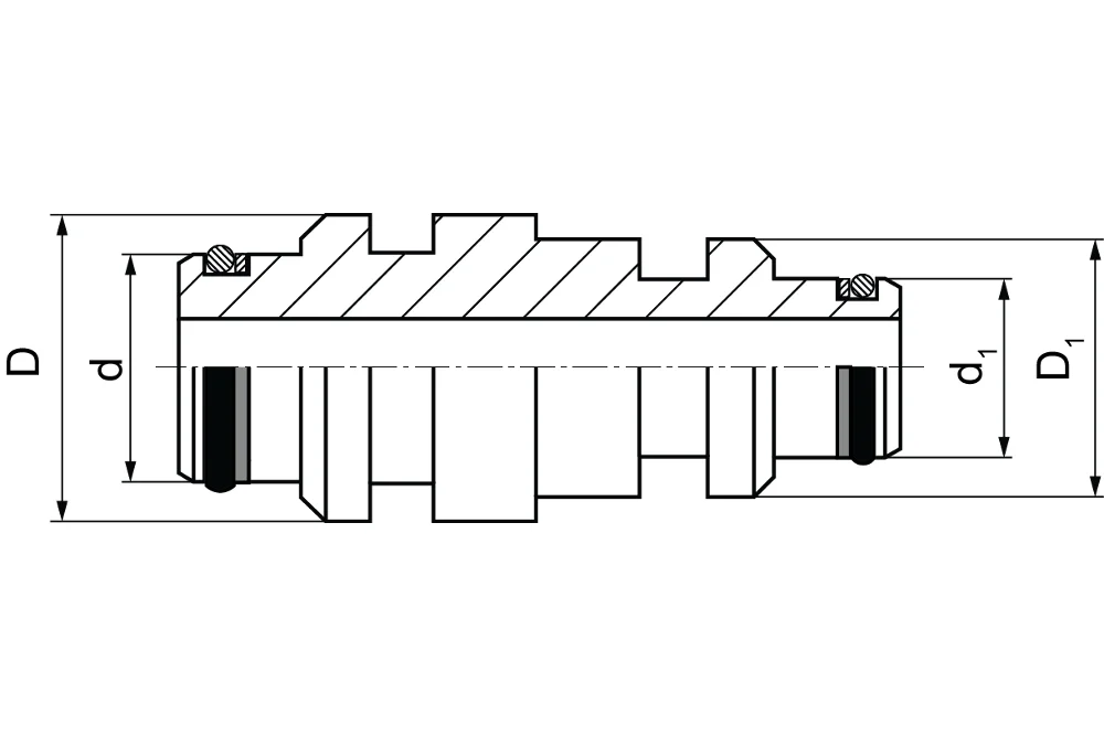 STECKO Automatic Steel Reduction Plug Coupling