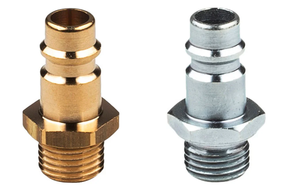 Air Coupling DN7.2 Eurostandard, Male Thread, 16 bar, No Valve