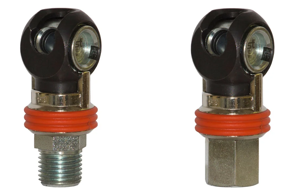 Foldable Quick Coupling Socket DN7.2 Eurostandard, Valve, Threaded, 25 bar, SWING SC