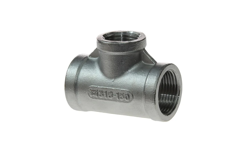 Stainless Steel Reducing Tee with BSP Female Thread VT104
