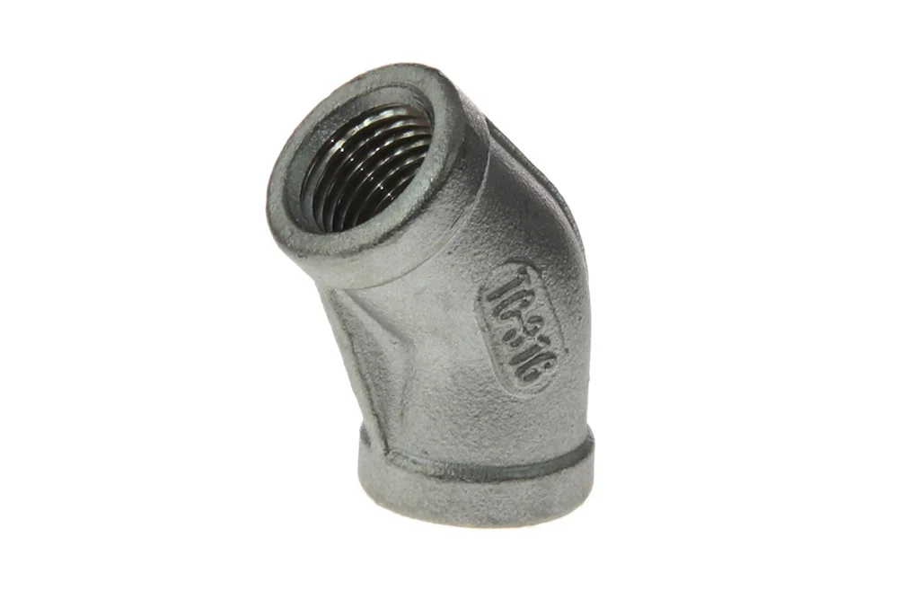 45° Stainless Steel Elbow with BSP Female Thread, Type VT107