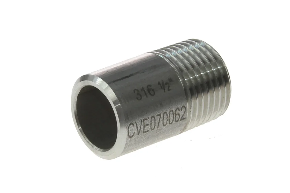 Stainless Steel Weldable Nipple with BSPT Male Thread VT126