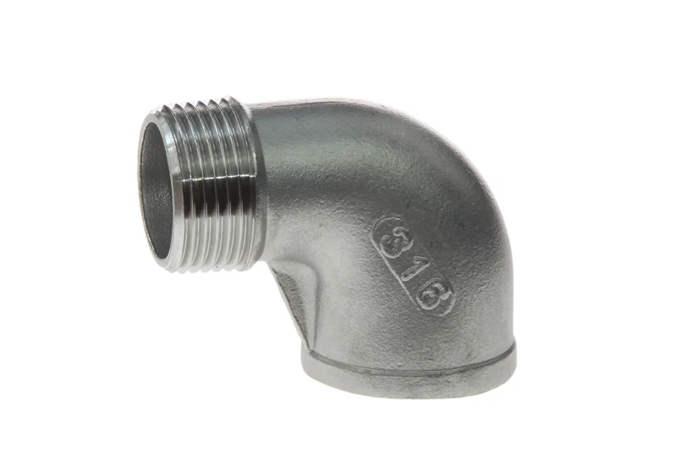 90° Elbow, BSP Female x BSPT Male Thread, Stainless Steel, Type VT153