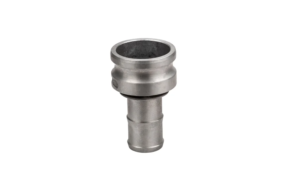 CAMLOCK ER Aluminum Connector Plug with Corrugated Hose End