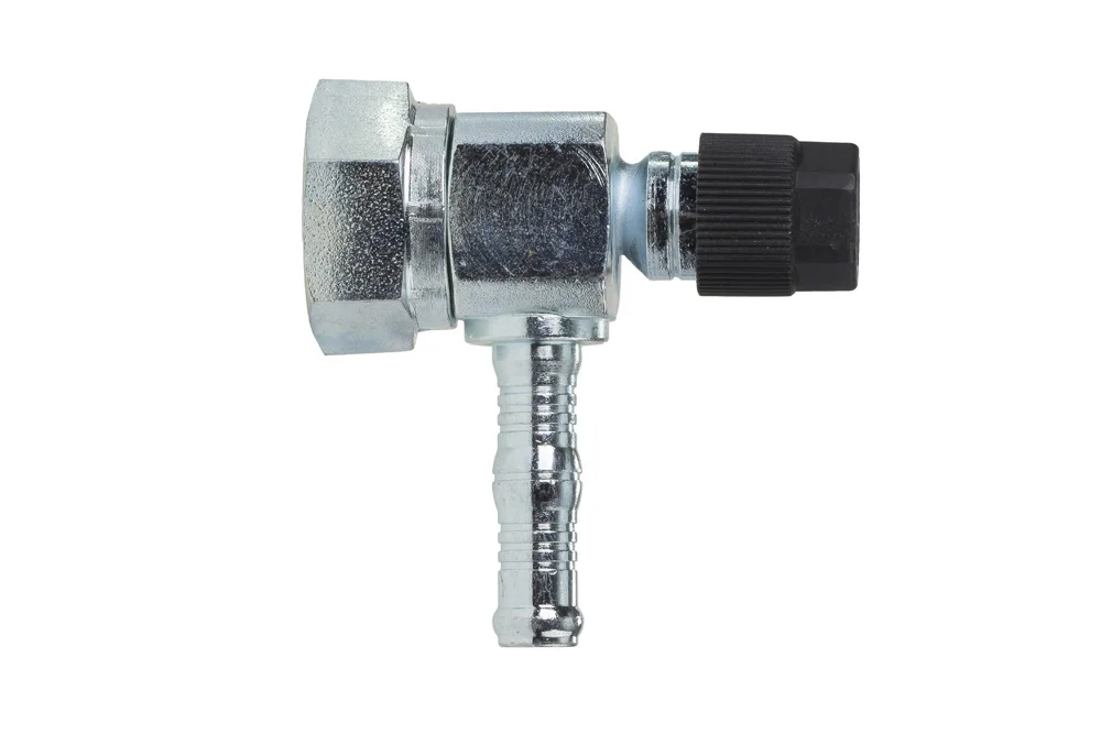BURGACLIP 90° Steel Compressor End with R134 UNF Valve, Type 54735