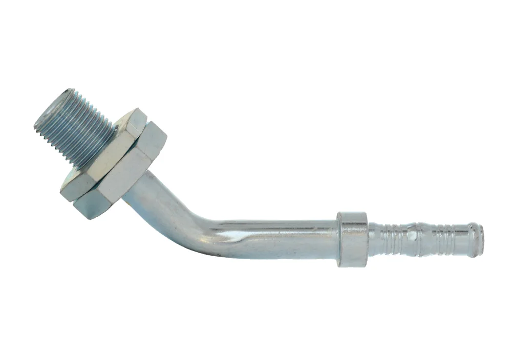 BURGACLIP 45° Bulkhead End with UNF GZ Socket, Steel, Type 54760