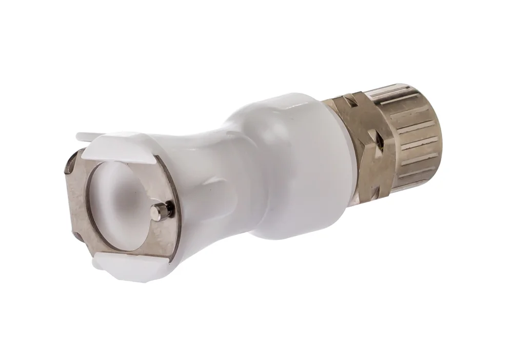 Quick Coupling Socket with Hose Nut and Valve, Acetal, PLC Series DN 6.3