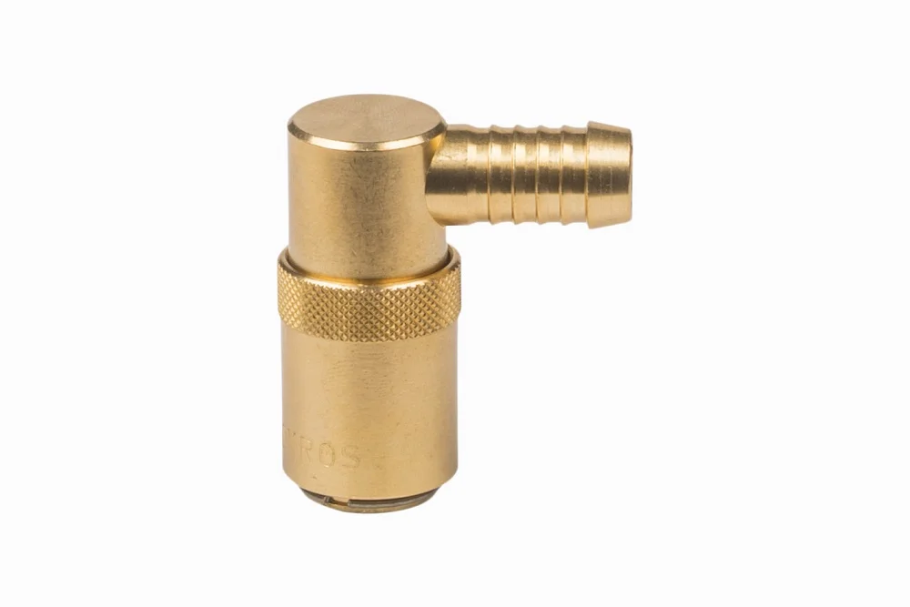 Quick coupling socket 90° for injection molds, hose end, no valve, DYROS 40 series