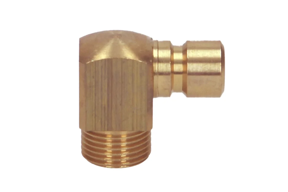 90° Quick Connect Plug for Injection Molds, GZ, No Valve, DYROS Series 40