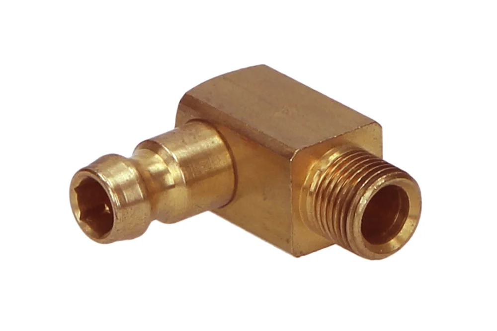 90° Quick Connect Plug for Injection Molds, GZ, No Valve, DYROS Series 6