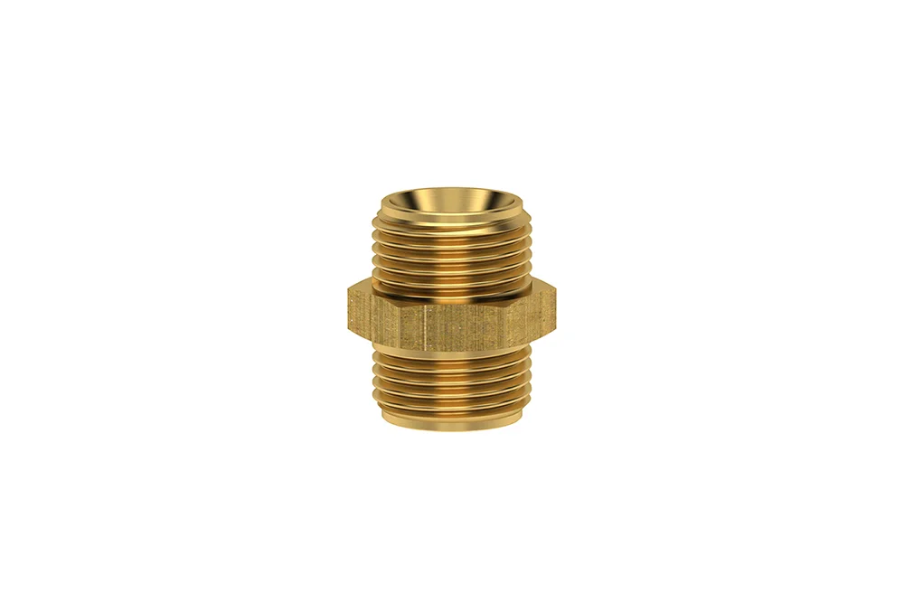 Brass MU Type Nipple with GZ BSP Thread