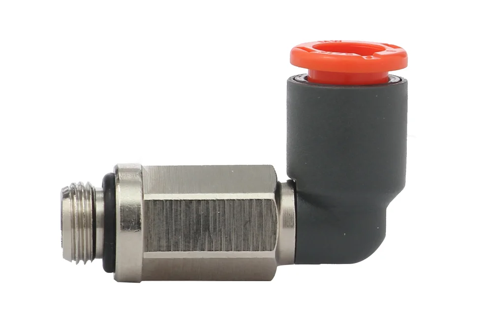90° Long Angle Plug Connector with Male Thread, Type R36