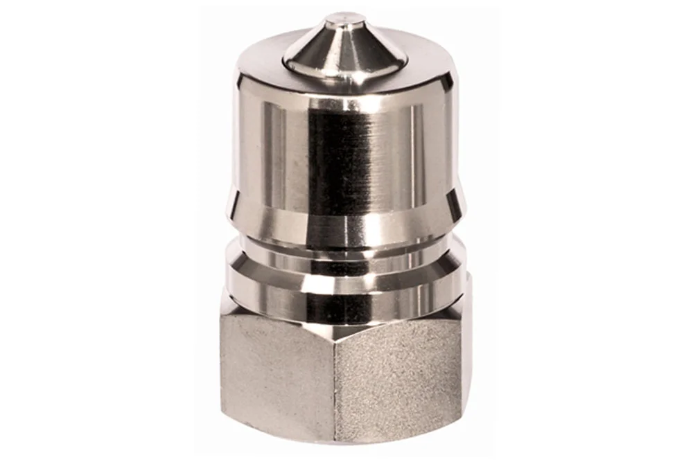 Quick coupling plug with BSPT female thread valve, NITTO KOHKI SP CUPLA A, carbon steel