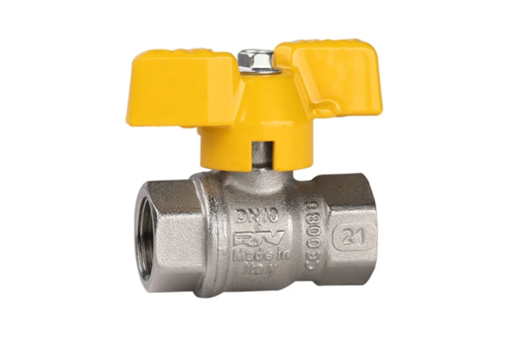 Gas Ball Valve with Aluminum Butterfly Handle, BSP Thread, Type 7164